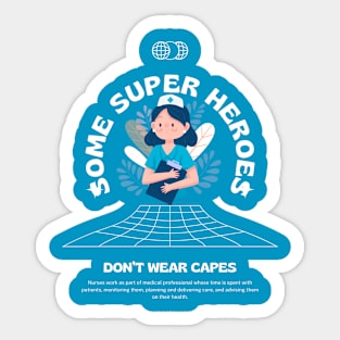 Nurse Superheroes Sticker